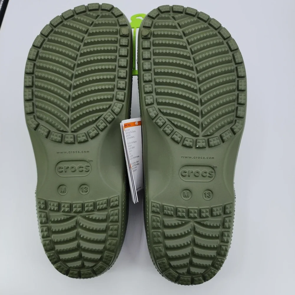 Crocs Yukon Vista II Clogs Mens 13 LiteRide Adjustable‎ Strap Army Green NEW